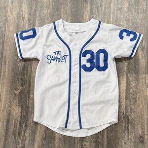 The SandLot Rodriguez Kids White and Blue Baseball Jersey